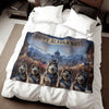 Happy Alaska Day Alaskan Malamutes Blanket