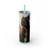 Skinny Tumbler with Straw – 20 oz Stainless Steel Cup