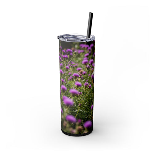 Skinny Tumbler with Straw – 20 oz Stainless Steel Cup