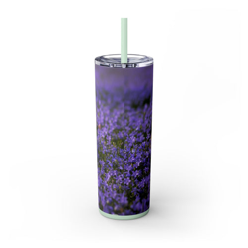 Skinny Tumbler with Straw – 20 oz Stainless Steel Cup