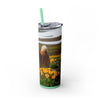 Skinny Tumbler with Straw – 20 oz Stainless Steel Cup