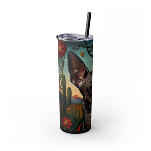 Skinny Tumbler with Straw – 20 oz Stainless Steel Cup