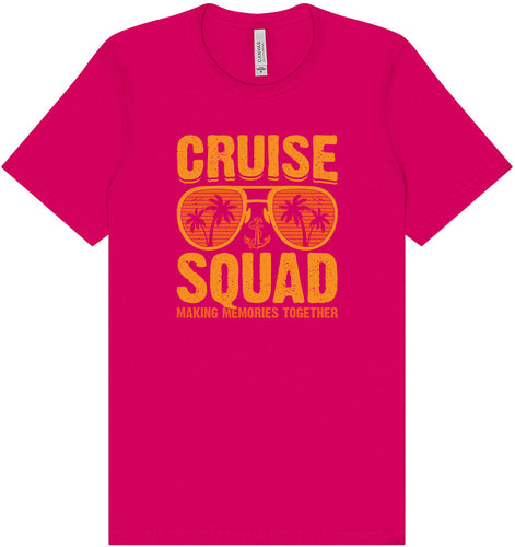 Cruise Squad Making Memories Adult Bella Canvas Shirt