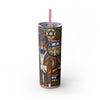 Skinny Tumbler with Straw – 20 oz Stainless Steel Cup