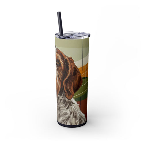 Skinny Tumbler with Straw – 20 oz Stainless Steel Cup