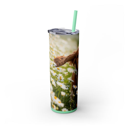 Skinny Tumbler with Straw – 20 oz Stainless Steel Cup