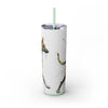 Skinny Tumbler with Straw – 20 oz Stainless Steel Cup