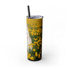 Skinny Tumbler with Straw – 20 oz Stainless Steel Cup