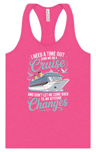 Send Me On A Cruise Women's Racerback Tank