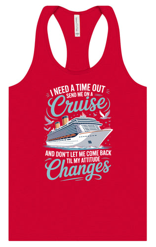 Send Me On A Cruise Women's Racerback Tank