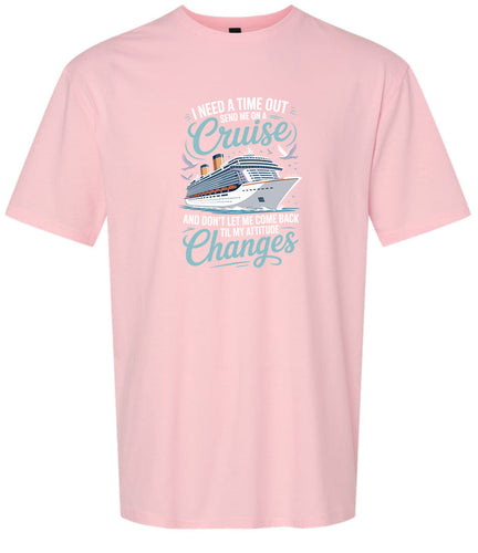 Send Me On A Cruise Adult Gildan Soft Shirt