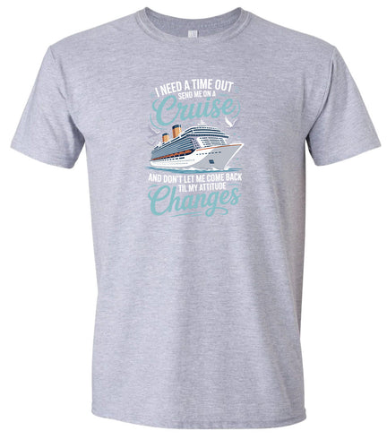 Send Me On A Cruise Adult Gildan Soft Shirt