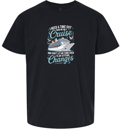 Send Me On A Cruise Adult Gildan Soft Shirt