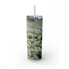 Skinny Tumbler with Straw – 20 oz Stainless Steel Cup
