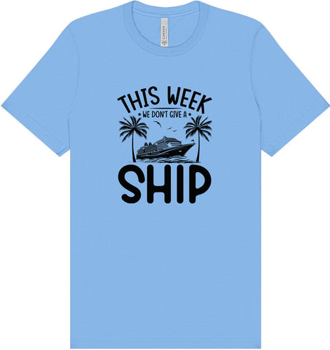 We Don't Give a Ship Adult Bella Canvas Shirt
