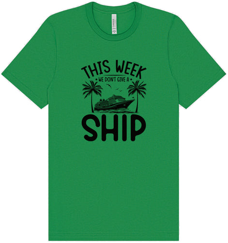We Don't Give a Ship Adult Bella Canvas Shirt