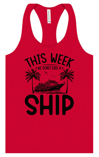 We Don't Give a Ship Women's Racerback Tank