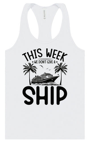 We Don't Give a Ship Women's Racerback Tank