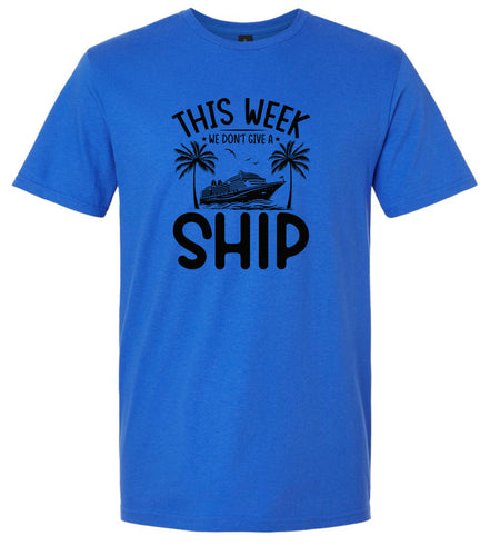 We Don't Give a Ship Adult Gildan Soft Shirt