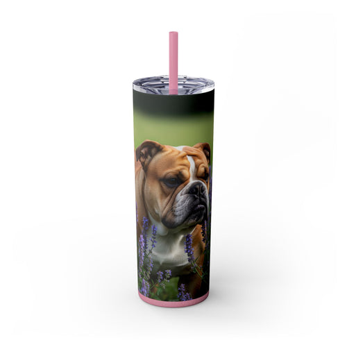 Skinny Tumbler with Straw – 20 oz Stainless Steel Cup