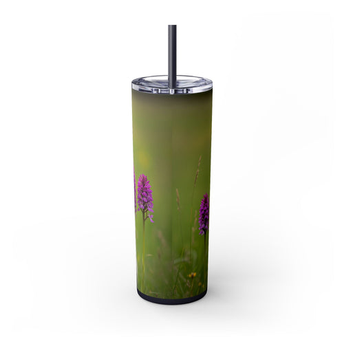 Skinny Tumbler with Straw – 20 oz Stainless Steel Cup