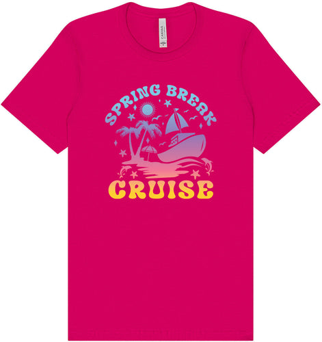 Spring Break Cruise Adult Bella Canvas Shirt