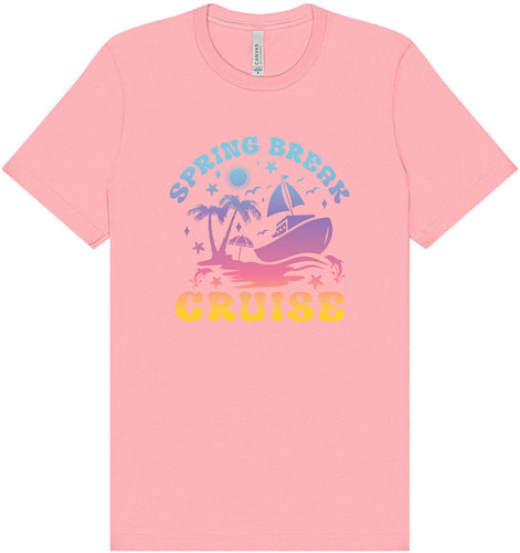 Spring Break Cruise Adult Bella Canvas Shirt