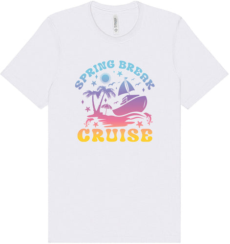Spring Break Cruise Adult Bella Canvas Shirt