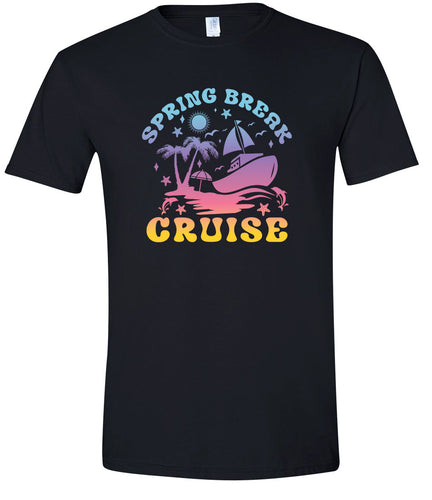 Spring Break Cruise Adult Bella Canvas Shirt