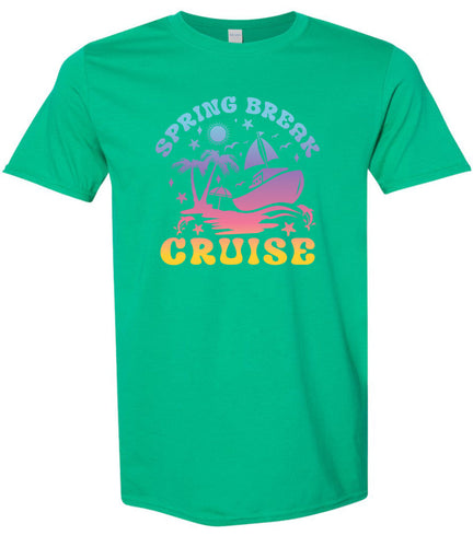 Spring Break Cruise Adult Gildan Soft Shirt