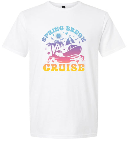 Spring Break Cruise Adult Gildan Soft Shirt