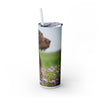 Skinny Tumbler with Straw – 20 oz Stainless Steel Cup