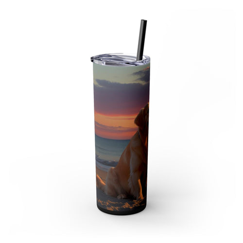 Skinny Tumbler with Straw – 20 oz Stainless Steel Cup