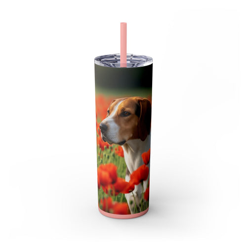Skinny Tumbler with Straw – 20 oz Stainless Steel Cup