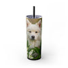 Skinny Tumbler with Straw – 20 oz Stainless Steel Cup