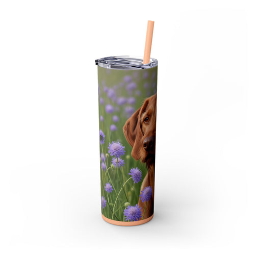 Skinny Tumbler with Straw – 20 oz Stainless Steel Cup