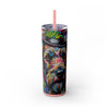 Skinny Tumbler with Straw – 20 oz Stainless Steel Cup