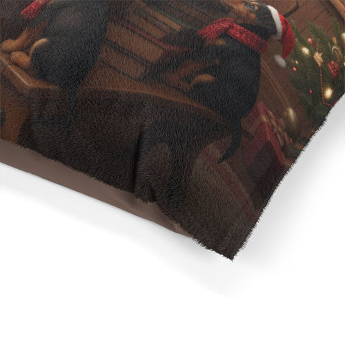 Holiday Puppies Writing a 'Dear Santa' Letter Pet Bed