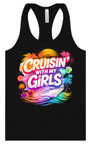 Cruisin' with My Girls Women's Racerback Tank