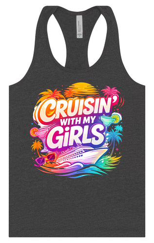 Cruisin' with My Girls Women's Racerback Tank