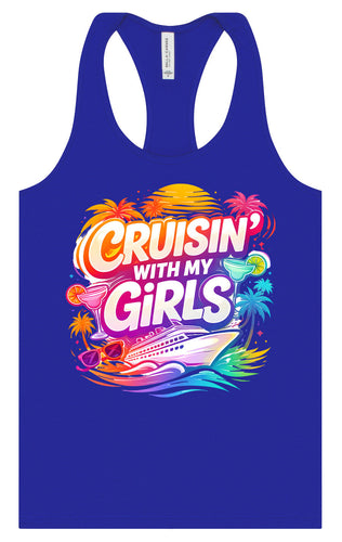 Cruisin' with My Girls Women's Racerback Tank