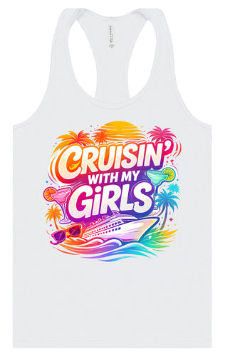 Cruisin' with My Girls Women's Racerback Tank