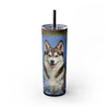 Skinny Tumbler with Straw – 20 oz Stainless Steel Cup