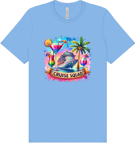 Drinks and Cruise Squad Adult Bella Canvas Shirt