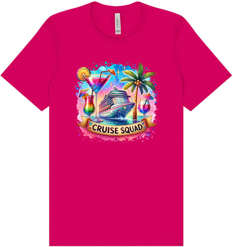 Drinks and Cruise Squad Adult Bella Canvas Shirt