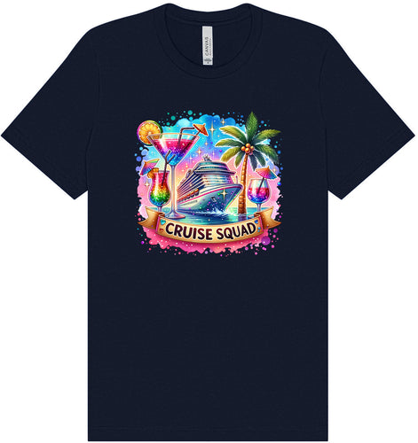 Drinks and Cruise Squad Adult Bella Canvas Shirt