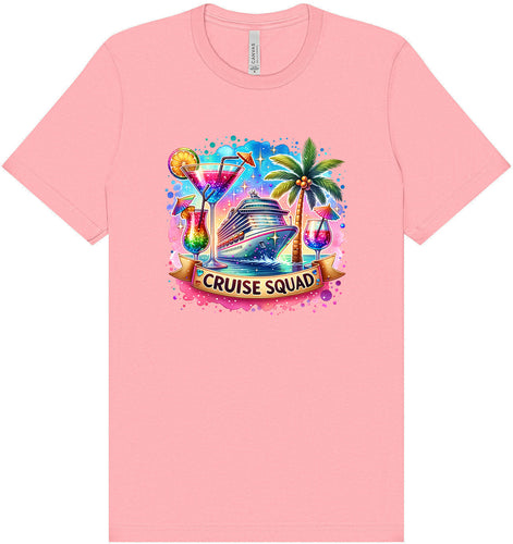 Drinks and Cruise Squad Adult Bella Canvas Shirt