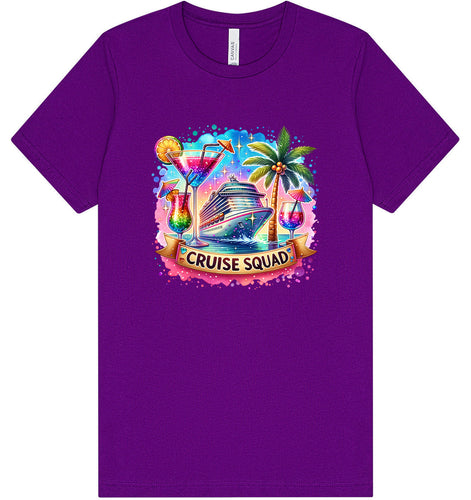Drinks and Cruise Squad Adult Bella Canvas Shirt