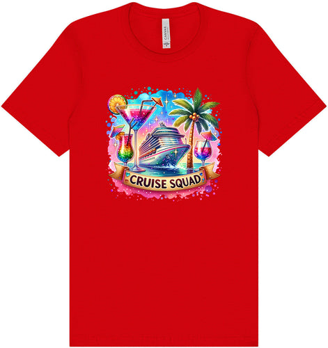 Drinks and Cruise Squad Adult Bella Canvas Shirt