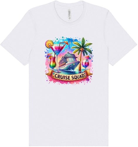 Drinks and Cruise Squad Adult Bella Canvas Shirt